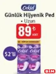 ORKİD GÜNLÜK HİJYENİK PED UZUN 52'Lİ